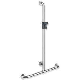 Hewi 801 T støttegreb/brusestang, 76,2x110 cm, krom/grå