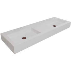 Scandtap Solid SW5 håndvask, 140x47,5 cm, mat hvid