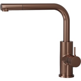 Scandtap Accent 90 D kjøkkenbatterieri, uttrekkbar tut, avstegning, amber