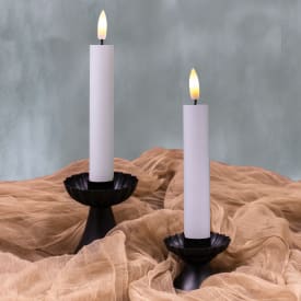 Veli Line LED kronelys, batteri, 15,5 cm, 2-pak