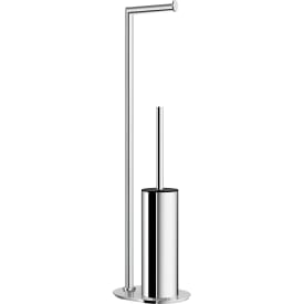Smedbo Outline toiletpapirholder med toiletbørste, poleret rustfrit stål