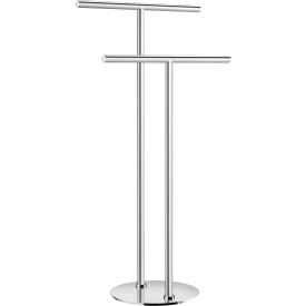 Smedbo Outline håndklædeholde, dobbelt, poleret rustfrit stål