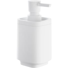 Beslagsboden Satin Square tvålpump, vit
