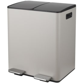 Spirella pedalspand Aliya matt-taupe 2x20 liter