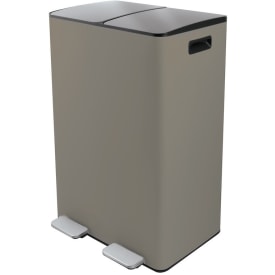 Spirella pedalspand Aliya matt-taupe 2x30 liter