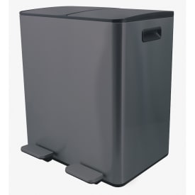 Spirella pedalspand Aliya matt-grå 2x30 liter