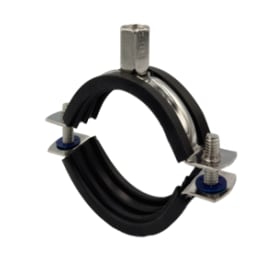 100 stk Rørbøjle Scanclamp A4 Rustfri med gummi M8/M10 (1'', 32-35 mm)