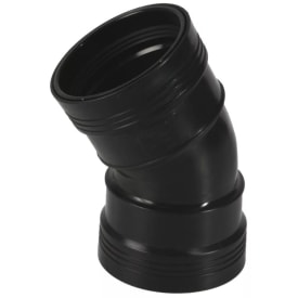 Wavin Wafix 110x30° PP pluss bend, sort