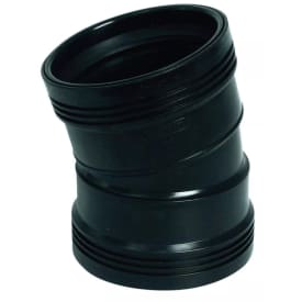 Wavin Wafix 110x15° PP pluss bend, sort