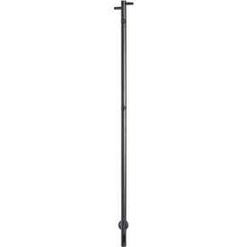 Kriss Single handdukstork, el, 3,2x148 cm, matt svart