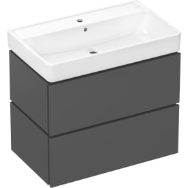 Hansgrohe Xilesa E møbelpakke, 80x48 cm, mat antracit