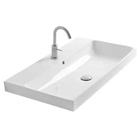 Lavabo servant, 60x45 cm, hvit