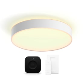 Philips Hue Enrave plafond, hvid, Ø42 cm, startsæt