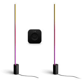 Philips Hue Signe Gradient gulvlamper med Bridge Pro, sort, 2-pak