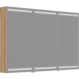 Dansani Luna Level spejlskab, 80x120 cm, eg