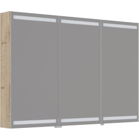 Dansani Luna Level spejlskab, 80x120 cm, eg