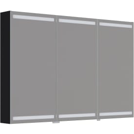 Dansani Luna Level spejlskab, 80x120 cm, sort eg