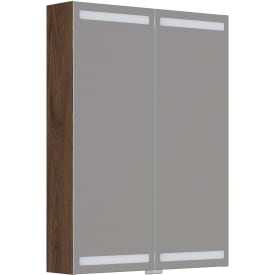Dansani Inzo Level speilskap, 80x60 cm, brun eik