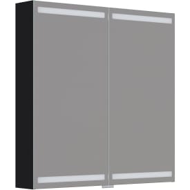 Dansani Luna Level spejlskab, 80x80 cm, sort eg