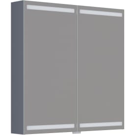 Dansani Luna Level spejlskab, 80x80 cm, mat grå