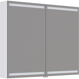 Dansani Luna Level spejlskab, 80x100 cm, mat hvid