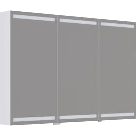 Dansani Luna Level spejlskab, 80x120 cm, mat hvid