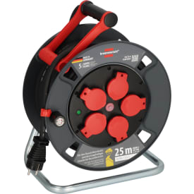 Kabelvinda 25M 3G2.5 5x230V Schuko IP44