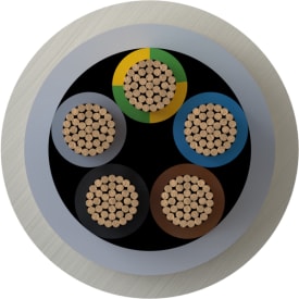 500 meter Kabel NOIKX Flex 90° 5G16 lysegrå T500