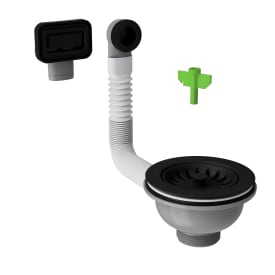 Prevex afløbssæt, sort