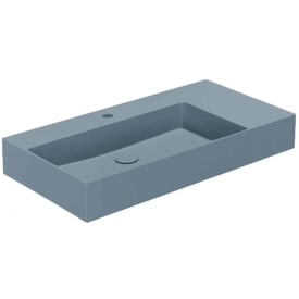 Lavabo Elegance SQ 102 R servant, 102x40 cm, matt blå
