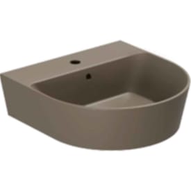 Lavabo Forma 50 servant, 50x50 cm, matt brun