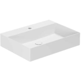 Lavabo Elegance SQ 60 servant, 60x45 cm, matt hvit