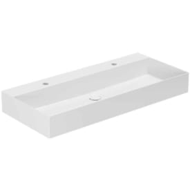 Lavabo Elegance SQ 102 servant, 102x40 cm, matt hvit