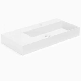 Lavabo Elegance SQ 102 L håndvask, 102x40 cm, hvid