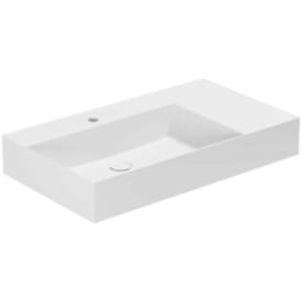 Lavabo Elegance SQ 81 R håndvask, 81x46 cm, mat hvid