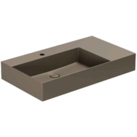 Lavabo Elegance SQ 81 R håndvask, 81x46 cm, mat brun