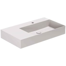 Lavabo Elegance SQ 81 R håndvask, 81x46 cm, mat grå