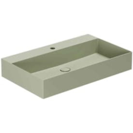 Lavabo Elegance SQ 75 håndvask, 75x45 cm, mat grøn