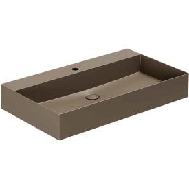 Lavabo Elegance SQ 81 servant, 81x40 cm, matt brun