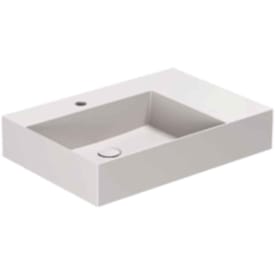 Lavabo Elegance SQ 65 R håndvask, 65x45 cm, højre, mat grå