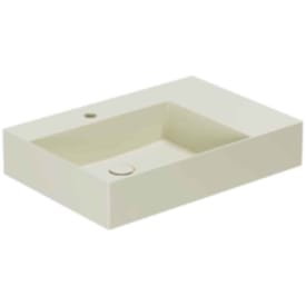 Lavabo Elegance SQ 65 R håndvask, 65x45 cm, højre, mat beige