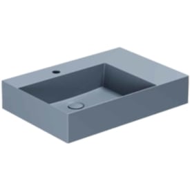 Lavabo Elegance SQ 65 R servant, 65x45 cm, høyre, matt blå