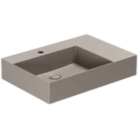 Lavabo Elegance SQ 65 R servant, 65x45 cm, høyre, matt brun