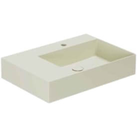 Lavabo Elegance SQ 65 L håndvask, 65x45 cm, venstre, mat beige