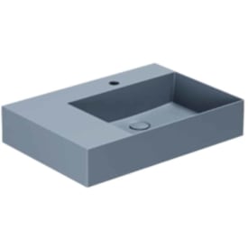 Lavabo Elegance SQ 65 L håndvask, 65x45 cm, venstre, mat blå
