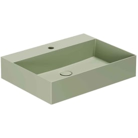 Lavabo Elegance SQ 61 håndvask, 61x40 cm, mat grøn