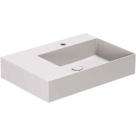 Lavabo Elegance SQ 65 L håndvask, 65x45 cm, venstre, mat grå