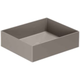 Lavabo Elegance SQ 45 servant, 45x38 cm, matt brun