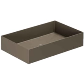 Lavabo Elegance SQ 60 servant, 60x38 cm, matt brun