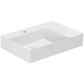 Lavabo Elegance SQ 65 R håndvask, 65x45 cm, højre, hvid